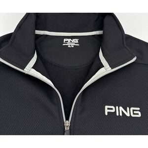 Ping Performance Golf Jacket Men's XL Black Full Zip Fleece